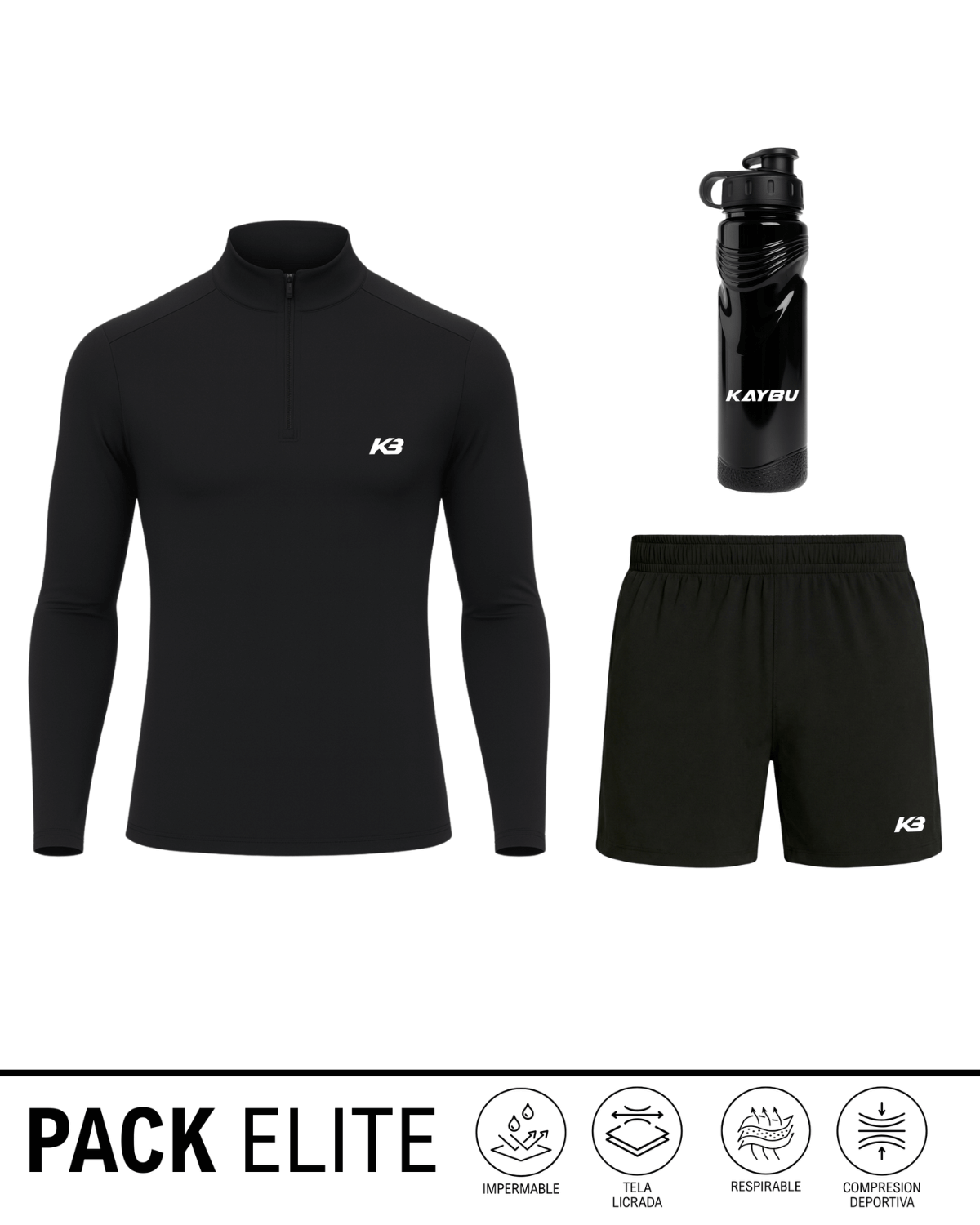 Pack Elite Buzo y Pantaloneta + Termo | KBMEN RF.405